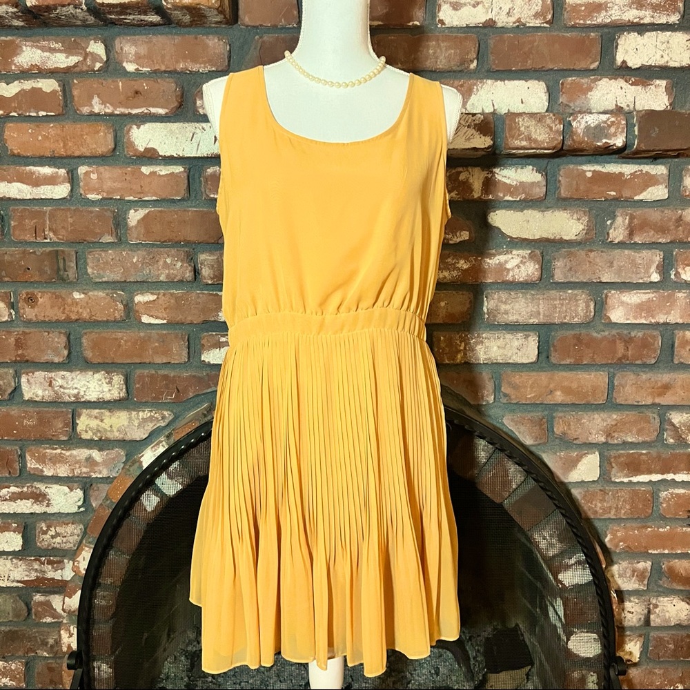BCBGeneration Pleated Chiffon Mini Dress Size Large NWT